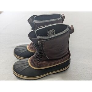Sorel Mens Boots Duck 1964 Premium Leather Waterproof Insulated Size 12 Brown